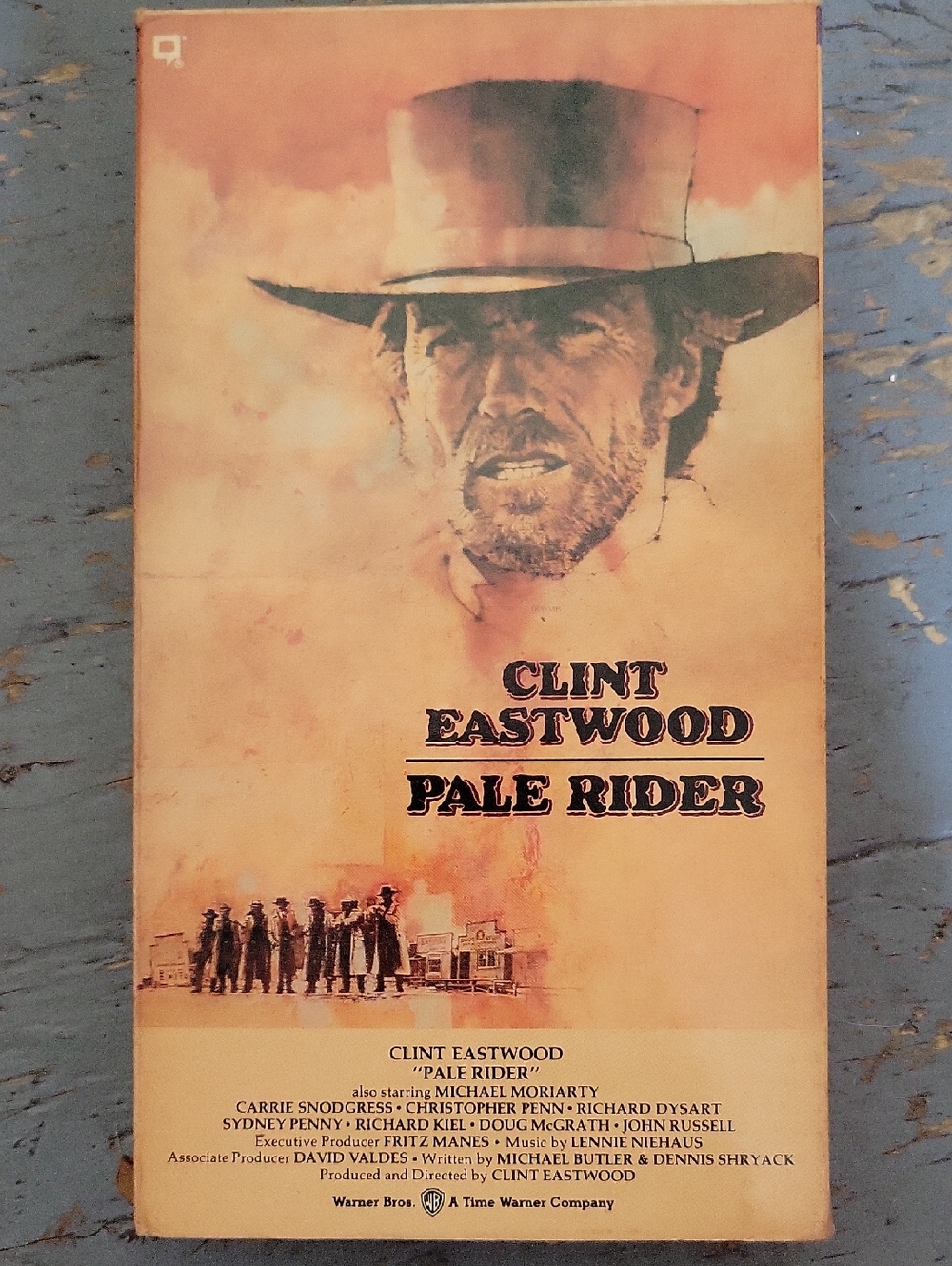 Clint Eastwood Pale Rider Vintage Movie Poster - Tan & Brown